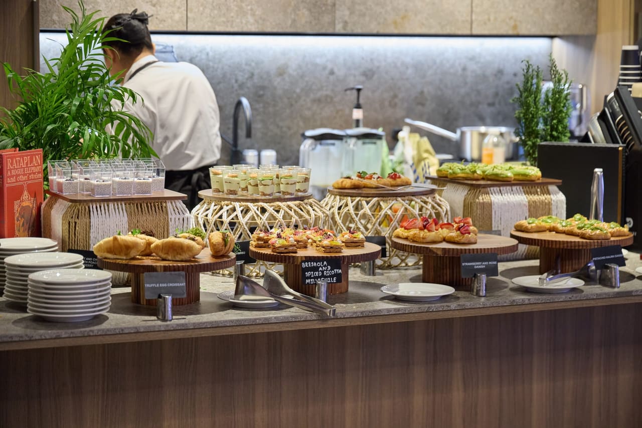A spread of pastries and bites at the Coffee Bar
